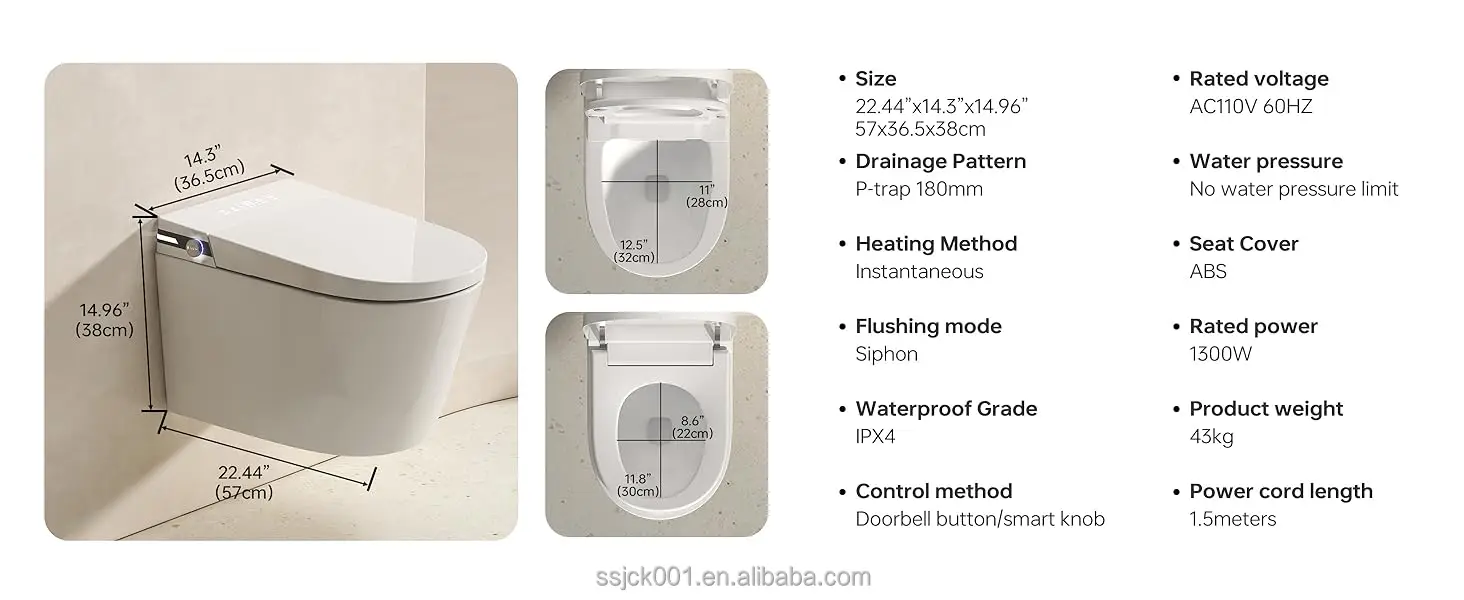 Taharet WC- Dusch-WC - Taharet Toilette (luxus Version)